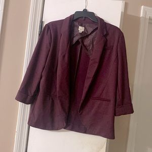 Lauren Conrad Maroon Blazer size 14